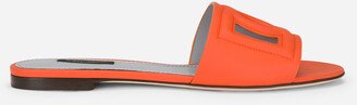 Calfskin Sliders With Millennials Logo-AA