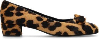 Leopard Printed Vara Bow Pumps