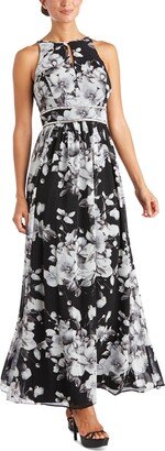 Petite Floral-Print Maxi Dress