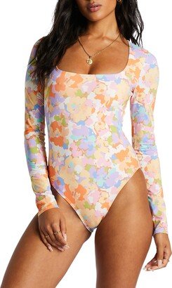 Paradise Cove Long Sleeve One-Piece Rashguard Swimsuit