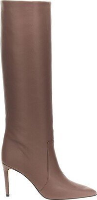 Pointed Toe Knee-High Boots-AB