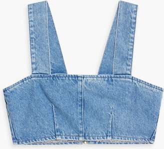 Josephine cropped denim top