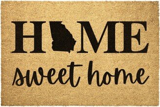 Georgia State Doormat Home Sweet Door Mat Outdoor Rug Decor Housewarming Summer Winter Christmas House Gift