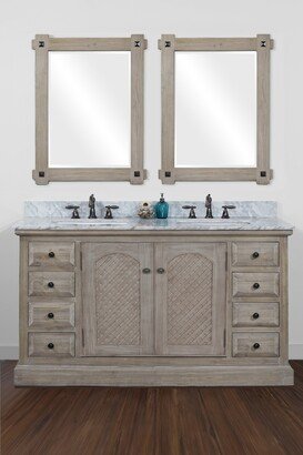 Rustic Style 60-inch Double Sink Bathroom Vanity-AA