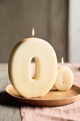 Hand-Dipped Number Candle, 0