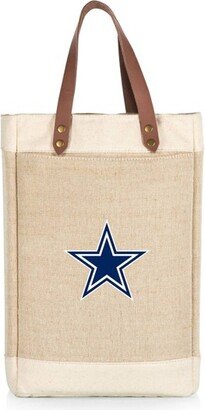 NFL Dallas Cowboys Pinot Jute Insulated Wine Bag - Beige