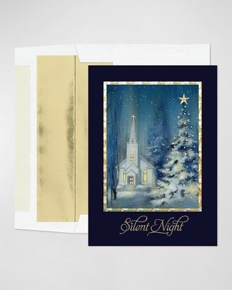 Carlson Craft Silent Winter Night Holiday Card, Set of 25