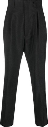 Pleated Tapered-Leg Trousers-AJ