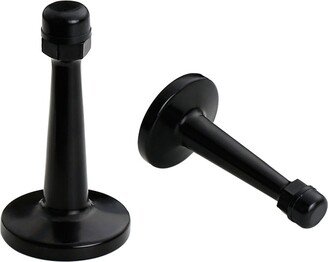 Modern Door Stopper，heavy Duty Solid Stop，durable Stoppers Wall Mounted With Black Soft Rubber Bumper Tips