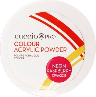 Colour Acrylic Powder - Neon Raspberry by Cuccio Pro for Women - 1.6 oz Acrylic Powder