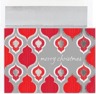 Masterpiece Studios Great Papers! Holiday Greeting Card, Christmas Ikat, 16 Cards/Foil-Lined Envelopes, 7.875