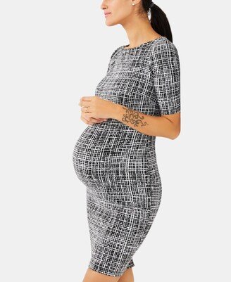 Maternity Jacquard Sheath Dress