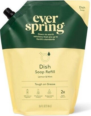 Dish Soap Refill - Lemon & Mint - 36 fl oz - Everspring™