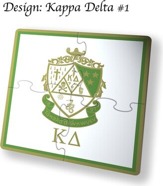 Kappa Delta Beverage Jigsaw Puzzle Coasters Square | Set Of 4