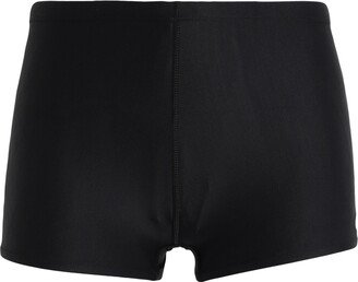 Square Leg Swim Trunks Black