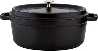 Black Oval Casserole Dish (31Cm)