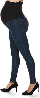 Women's Denim Rayon From Bamboo Blend Maternity Leggings