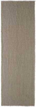 Grey Hopsack Linen Table Runner