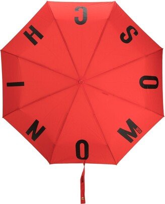 Logo-Print Folded Umbrella-AA