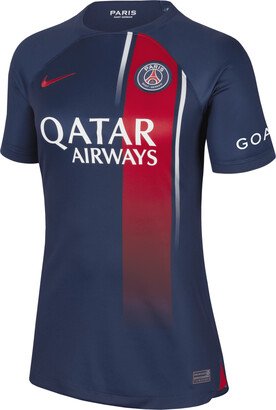 Achraf Hakimi Paris Saint-Germain 2023/24 Stadium Home Women's Dri-FIT Soccer Jersey in Blue