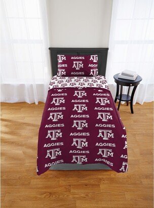 The Northwest Company COL 808 Texas A&M Aggies Twin Bed In a Bag Set