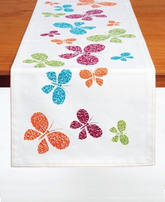 Tableau Bright Butterflies Standard Table Runner, 72