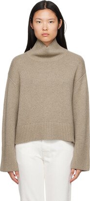 Beige 'The Fleur' Turtleneck