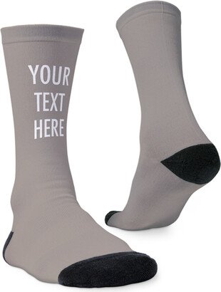 Socks: Your Text Here Custom Socks, Multicolor