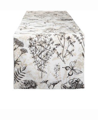 Botanical Print Table Runner 14