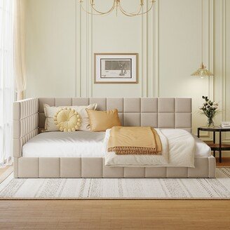 Full Size Upholstered Daybed Sofa Bed Frame