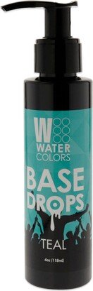 Watercolors Base Drops - Teal by for Unisex - 4 oz Drops