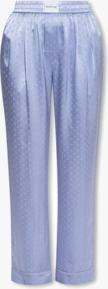 Silk Trousers - Blue