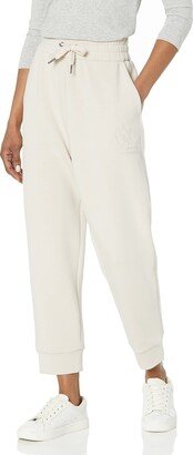 A|X Armani Exchange Women's Soft Interlock Cropped Pants