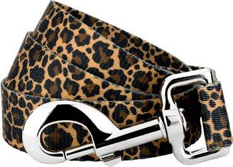 Country Brook Petz Leopard Print Dog Leash (4 Foot, 1 Inch Wide)