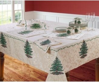 Christmas Tree Table Linens Collection