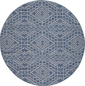 Provo 5778 7'10 x 7'10 Round Outdoor Area Rug