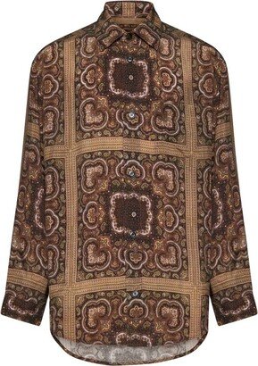 Paisley Printed Buttoned Shirt