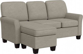 Lorena Upholstered Reversible Sectional Chaise Greige