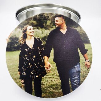 Photo Cookie Tin Personalized Keepsake Tin, Bride & Groom Gift, Cupcake Baking Anniversary Or Wedding Gift