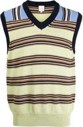 Striped Sleeveless Knitted Vest