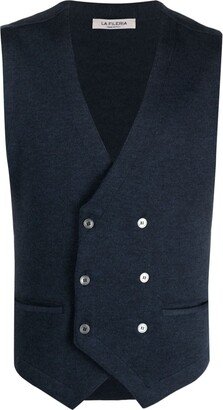 V-Neck Double-Breasted Vest