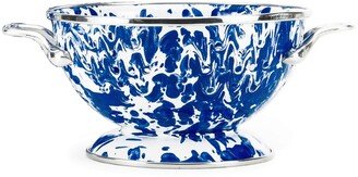 Cobalt Swirl Enamelware Collection 1 Quart Colander