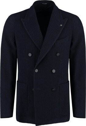 Double-breasted Wool Blend Blazer