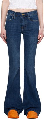 Navy 'Le High Flare' Jeans