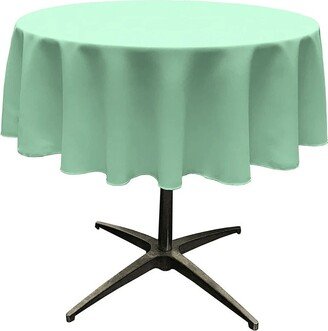 Round Polyester Poplin Tablecloth - Mint Choose