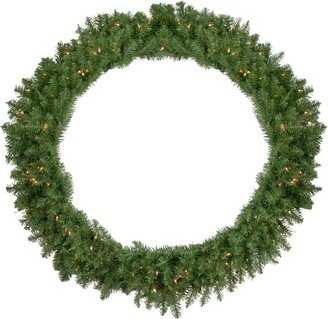 Northlight Pre-Lit Rockwood Pine Artificial Christmas Wreath, 48-Inch, Clear Lights