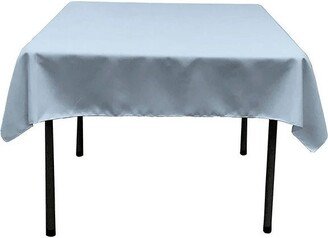 Square Polyester Poplin Table Overlay - Light Blue Diamond. Choose