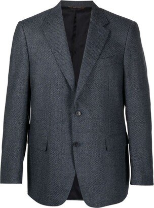 Twill-Weave Wool Blazer