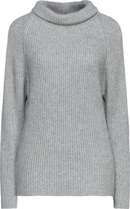 N.O.W. ANDREA ROSATI CASHMERE Turtleneck Light Grey