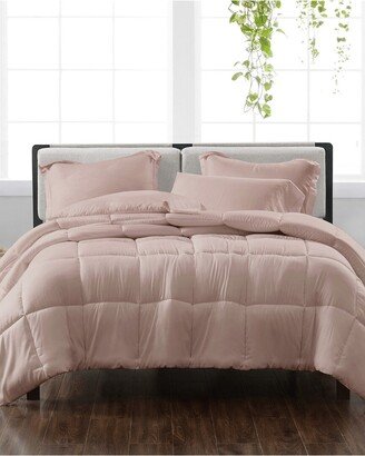 Solid Blush 3Pc Comforter Set